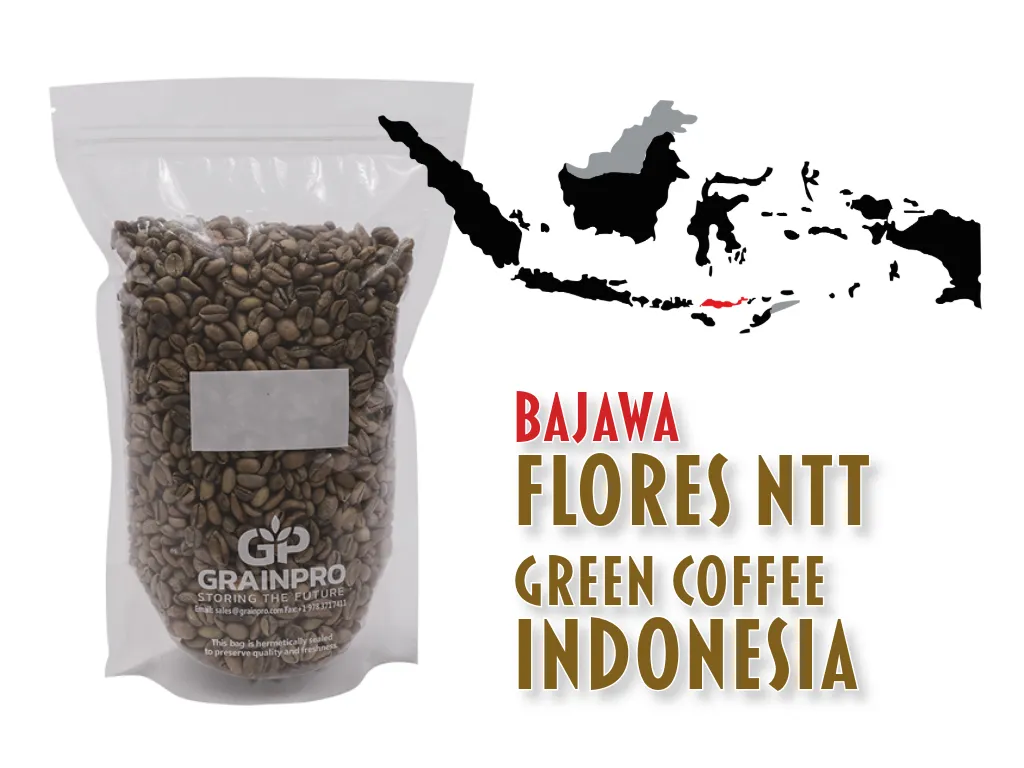 NGOWAMAWO, Green Coffee Indonesia FLORES BAJAWA, DA'GABO, Grade 1 Arabica, Semi Washed