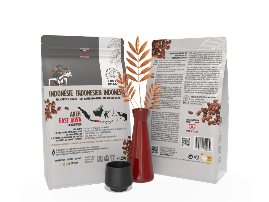 AKEH, Premium Coffee Bean, Automatic, CROP and ROAST, East Jawa Bondowoso Indonesia, Washed