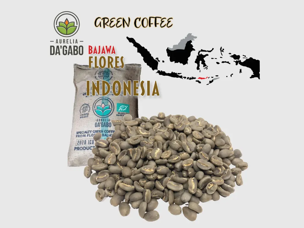 [SCOGR-FBJW-SASW-100g] SAMPLE "KASA'O", Green Coffee, "AURELIA DA'GABO", Flores Bajawa Indonesia, Specialty Arabica, Semi Washed